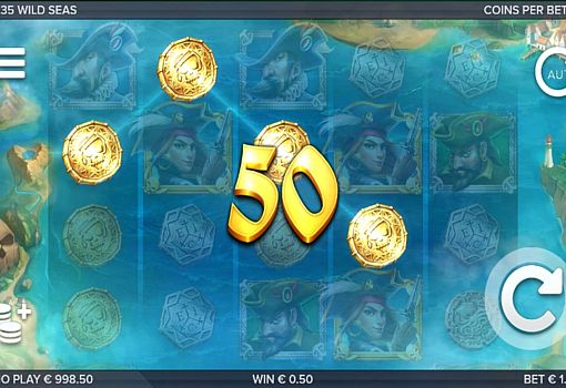 Атвомати Wild Seas - виграшна комбінація на лінії Виграшна комбінація на лінії - автомат Wild Seas