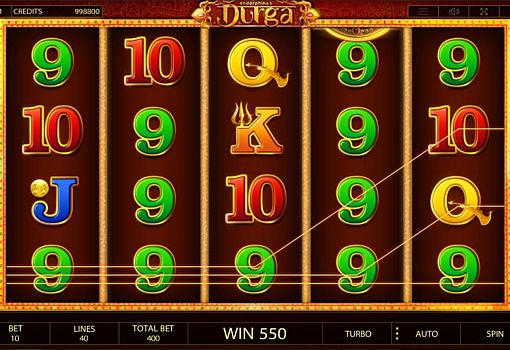 Автомат Durga - виграшна комбінація символів Виграшна комбінація символів в автоматі Durga