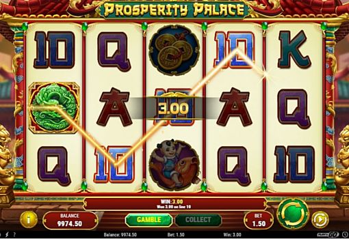 Автомат Prosperity Palace - виграшна комбінація символів Виграшна комбінація символів в автоматі Prosperity Palace