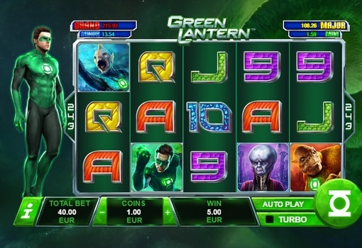 Ігрові автомати з реальним виведенням грошей - Green Lantern Ігрові автомати з реальним виведенням грошей - Green Lantern