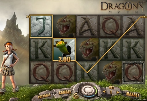 Ігровий апарат Dragon's Myth - виграшна комбінація Виграшна комбінація в ігровому апараті Dragon's Myth