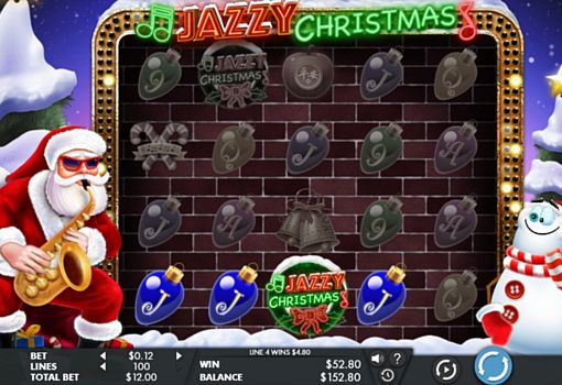 Ігровий автомат Jazzy Christmas - призова комбінація символів Призова комбінація символів в ігровому автоматі Jazzy Christmas