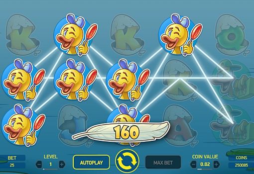Ігровий автомат Scruffy Duck - призова комбінація символів Призова комбінація символів в игровому автоматі Scruffy Duck