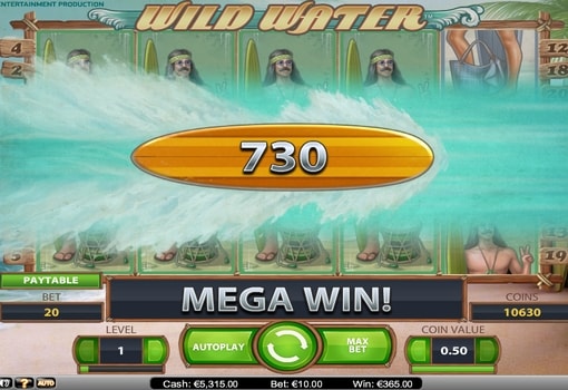 Ігровий автомат Wild Water - великий грошовий приз Великий грошовий приз в ігровому автоматі Wild Water