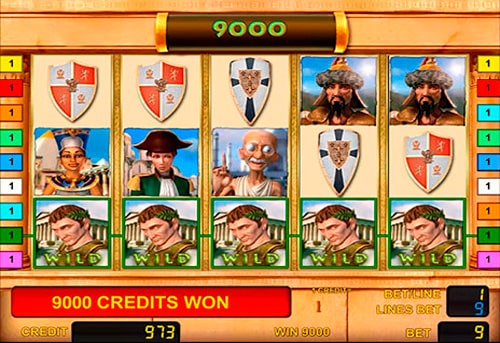 Онлайн автомат Major History - виграшна комбінація Виграшна комбінація в онлайн автоматі Major History