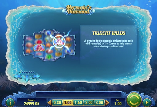 Онлайн слот Mermaids Diamond - опис диких символів Опис диких символів в онлайн слоті Mermaids Diamond