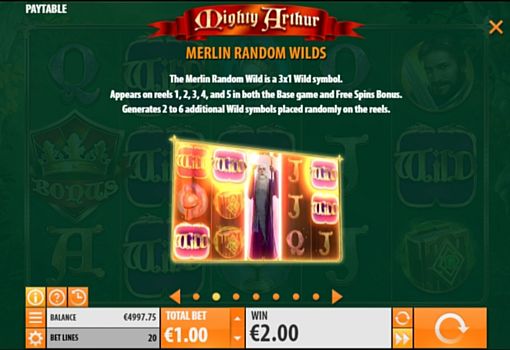 Слот Mighty Arthur - опис Wild Опис Wild в слоті Mighty Arthur